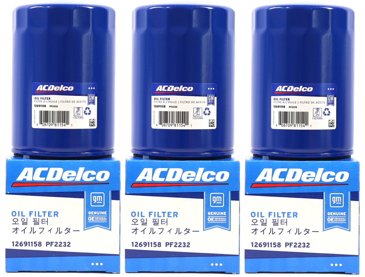 ACDelco PF2232 Oil Filter 01–19 Duramax LB7 LLY LBZ LMM LML L5P Silverado Sierra