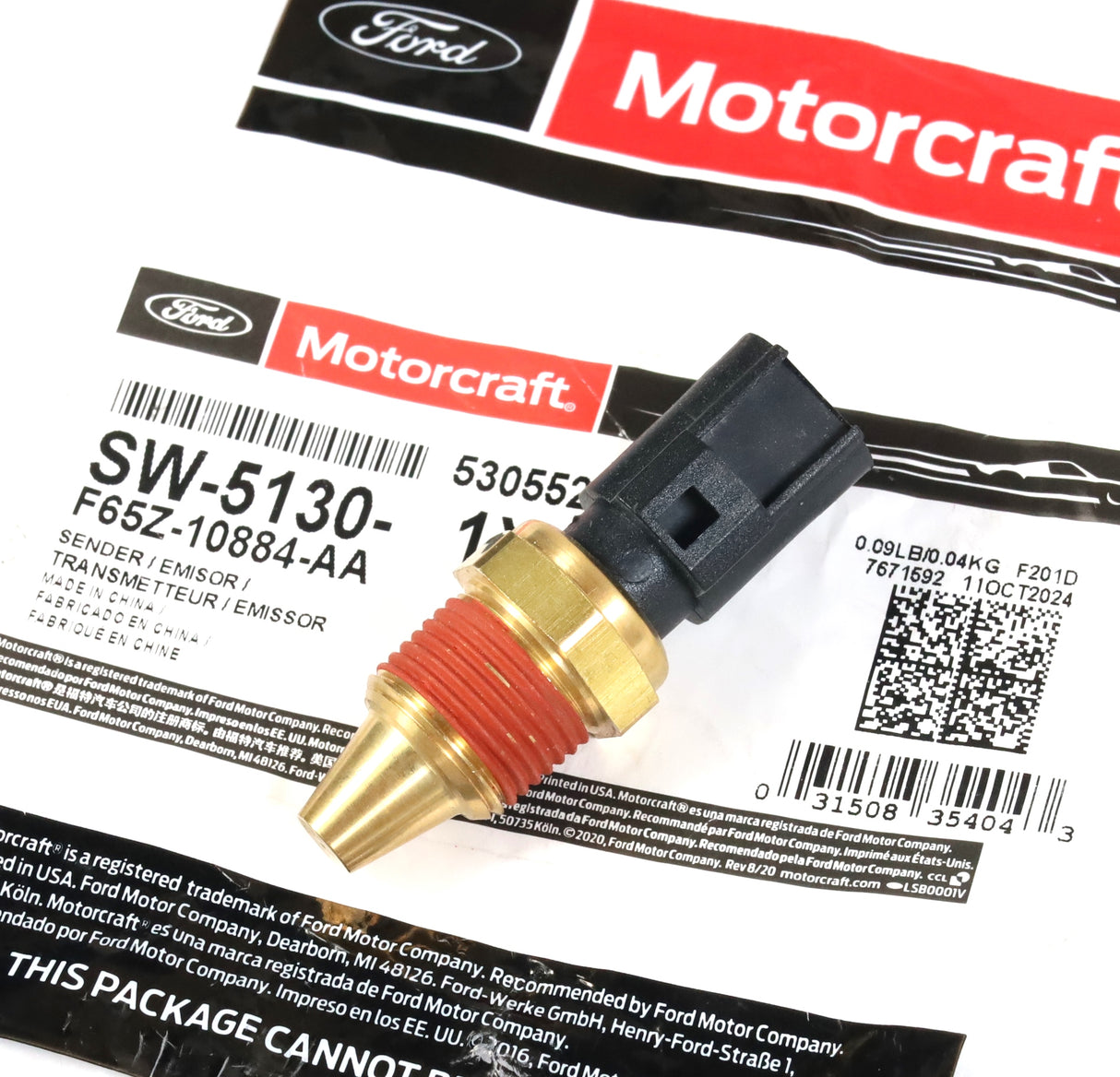 99-03 7.3L Powerstroke Engine Coolant Temperature Switch Sensor OEM Motorcraft
