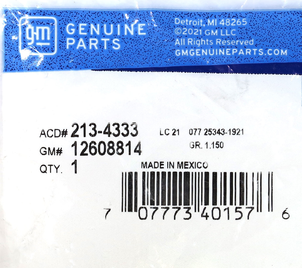 GM 12608814 / 213-4333 Coolant Temperature Sensor 2011-2016 LML Duramax