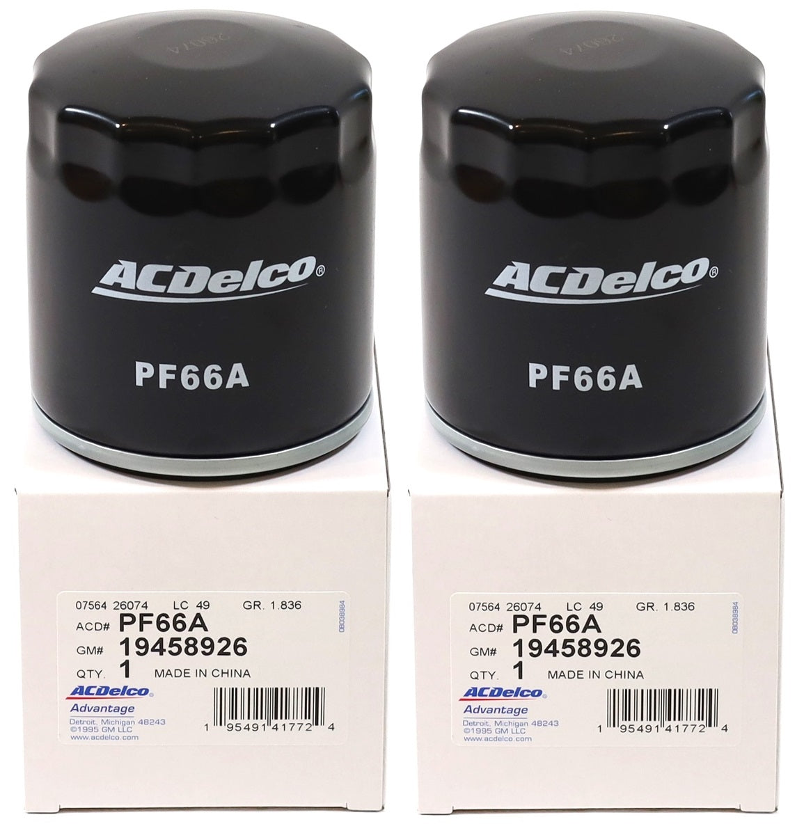 2020–2026 LM2 LZ0 3.0L Duramax Oil Filter GM ACDelco PF66A / 19458926