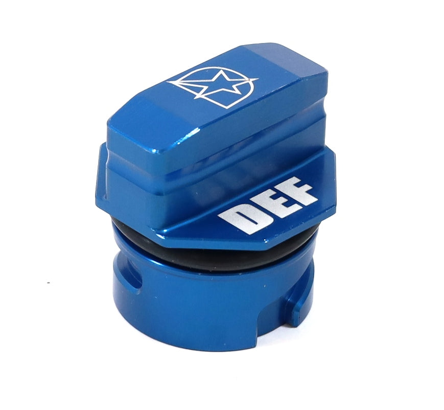 DmaxStore Billet Aluminum DEF Cap 2011–2019 LML L5P Duramax Silverado Sierra HD