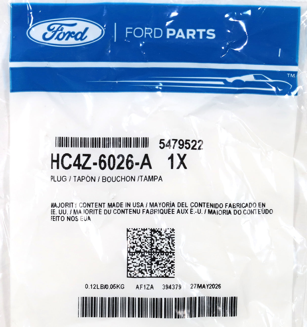 Genuine OEM Ford HC4Z-6026-A Water Pump Coolant Plug 2011-2018 6.7L Powerstroke