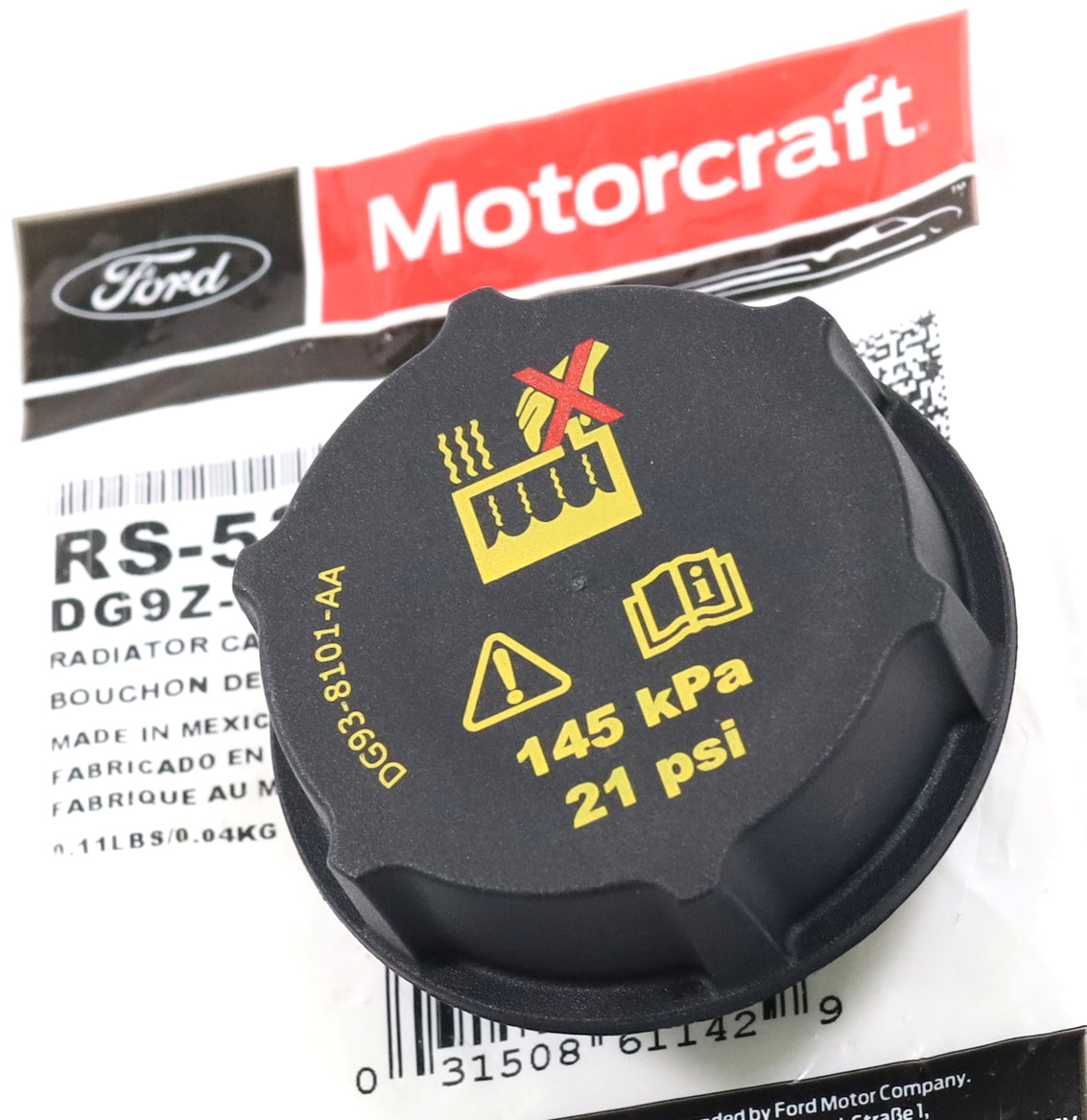 Ford Motorcraft RS-531 Coolant Reservoir Tank Cap 2020-2026 6.7L & 3.0L Powerstroke