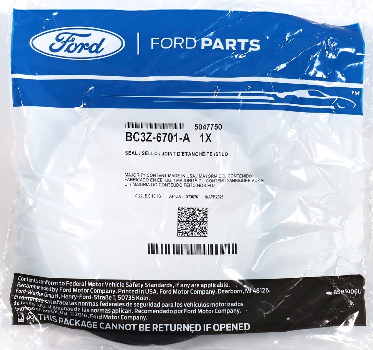 Genuine Ford BC3Z-6701-A Rear Crankshaft Main Seal 2011-2019 6.7L Powerstroke