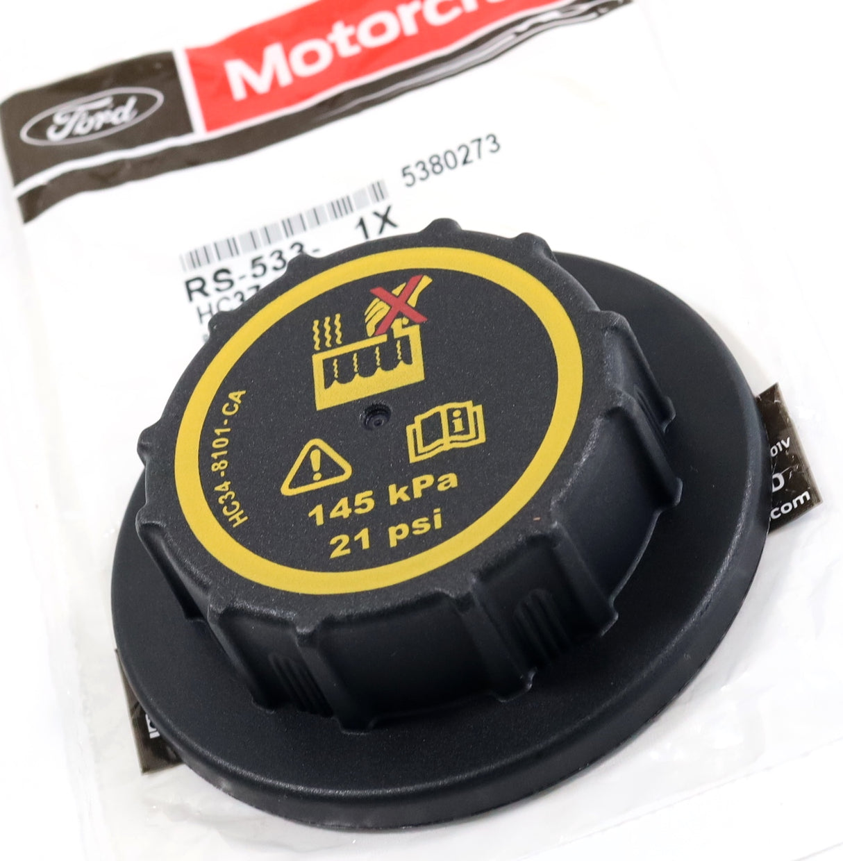 Motorcraft RS-533 Coolant Tank Degas Bottle Cap 2015-2019 6.7L Powerstroke