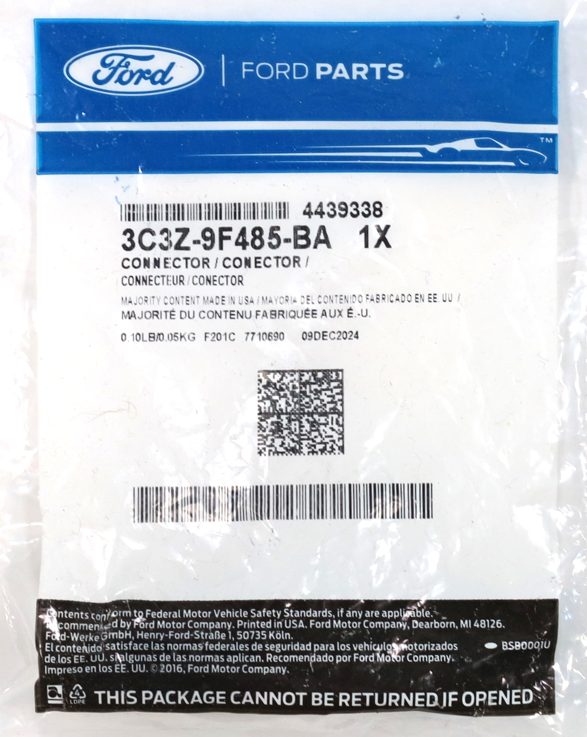 Ford 3C3Z-9F485-BA EBP Exhaust Back Pressure Fitting 7.3L 6.0L 6.4L Powerstroke