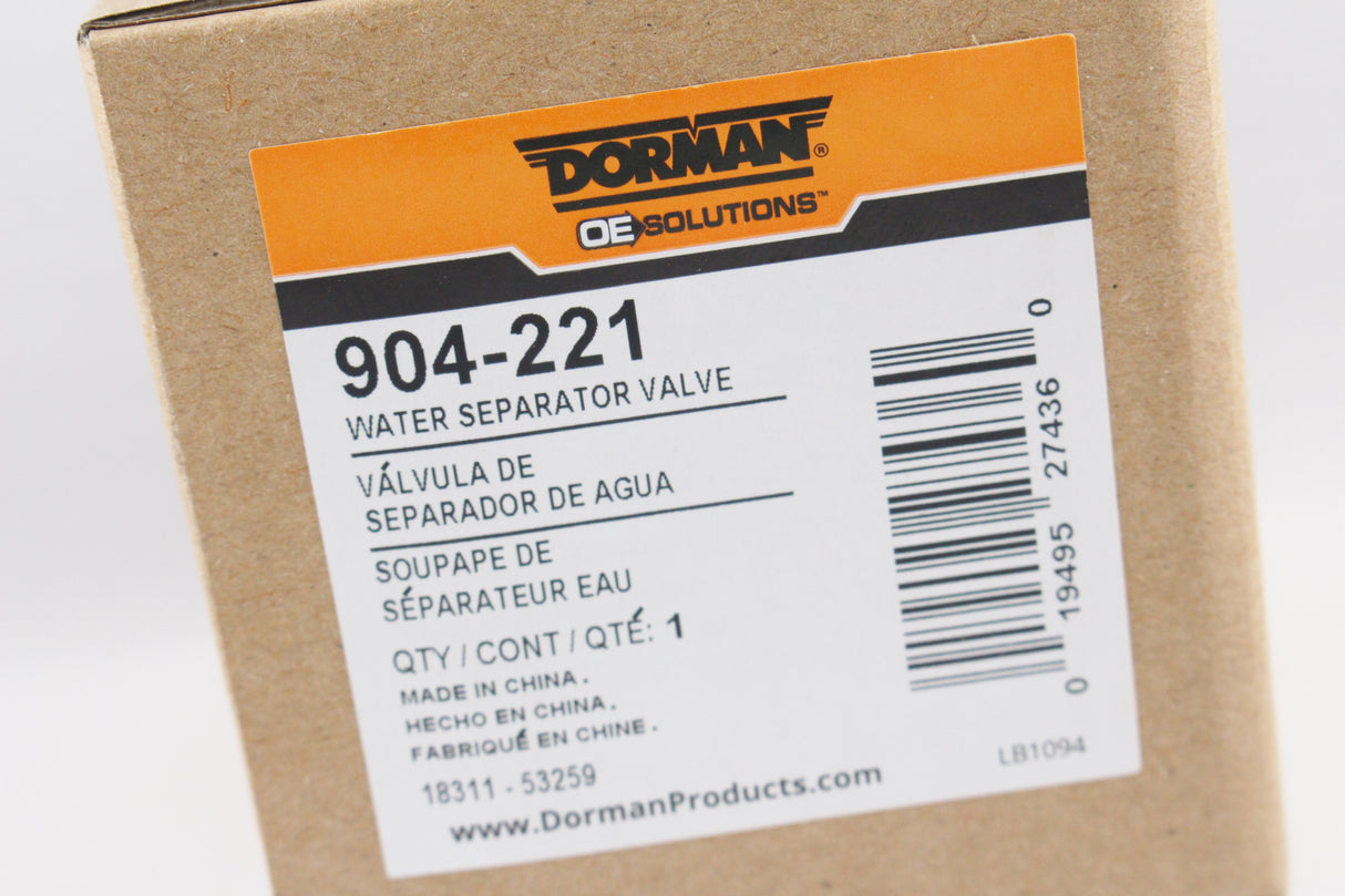 Dorman 904-221 Fuel Bowl Water Separator Drain Valve 94-98 7.3L Powerstroke