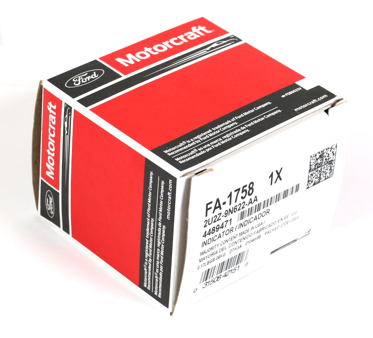 Motorcraft FA-1758 / 2U2Z-9N622-AA Intake Air Filter Indicator 1999-2002 7.3L Powerstroke