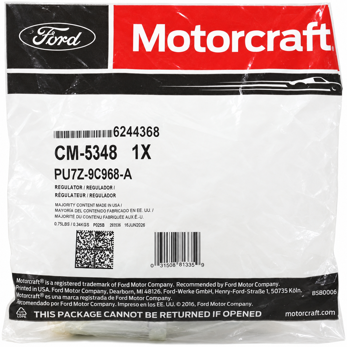 Motorcraft CM-5348 Injection Pressure Regulator IPR Valve 2003-2010 6.0L Powerstroke
