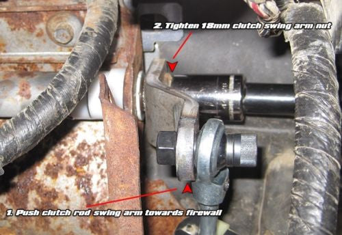 1987-2010 Ford F150 F250 F350 5-Speed Clutch Rod PERMANENT FIX REPAIR Heim Joint Mod