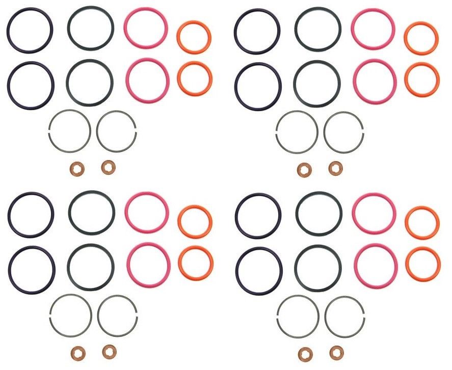 Dorman 904-206 x4 Fuel Injector O-Ring Complete Set 94-03 7.3L Powerstroke