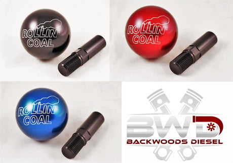 NOW AVAILABLE 1989-2018 Dodge Ram Cummins Rollin Coal 2.25" Billet Aluminum Shift Knobs