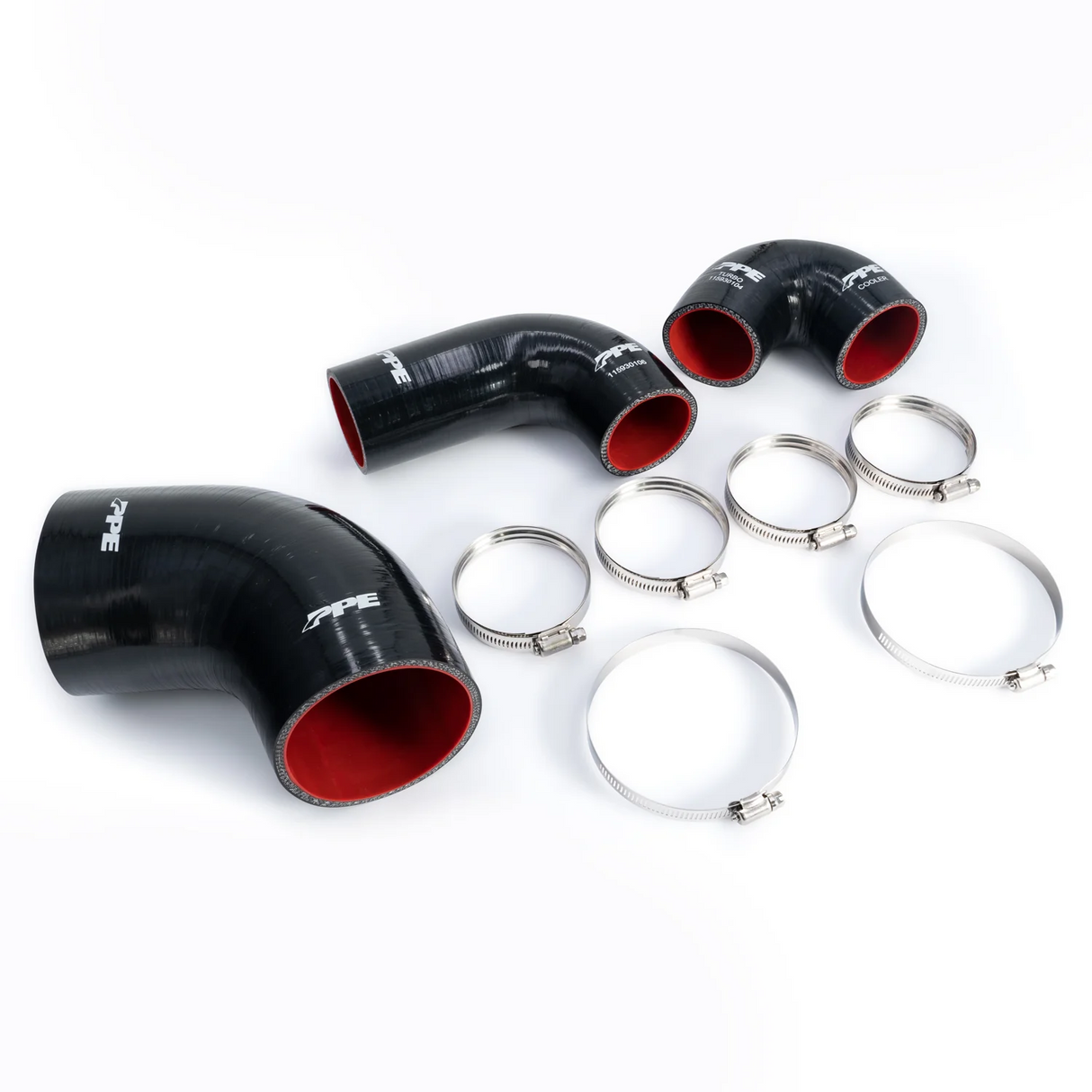 PPE 115930100 Air Box Outlet and Intercooler Silicone Hose Kit 2020-2025 GM 3.0L Duramax