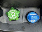 DmaxStore Billet Aluminum Fuel & DEF Cap Bundle 2020–2026 3.0L LM2 LZ0 Duramax