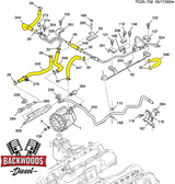 2004.5-2005 Duramax LLY Aftermarket Low Pressure Fuel Line Hose Kit