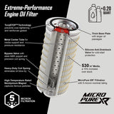 PPE 214000767 MicroPure 5 Micron Oil Filter 1989-2024 5.9L 6.7L Cummins Diesel