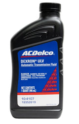 ACDelco Dexron ULV Automatic Transmission Fluid (Quart) 2020-2026 L5P/LM2/LZ0