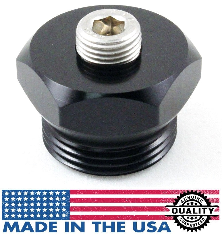 2001-2004 GM 6.6L Duramax Billet Aluminum Air Intake Heater Delete Plug Black