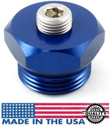 2001-2004 GM 6.6L Duramax Billet Aluminum Air Intake Heater Delete Plug Blue