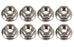 8x Stainless Steel Glow Plug Nuts for 2001-2023 Chevy GMC Duramax 6.6L LB7-L5P