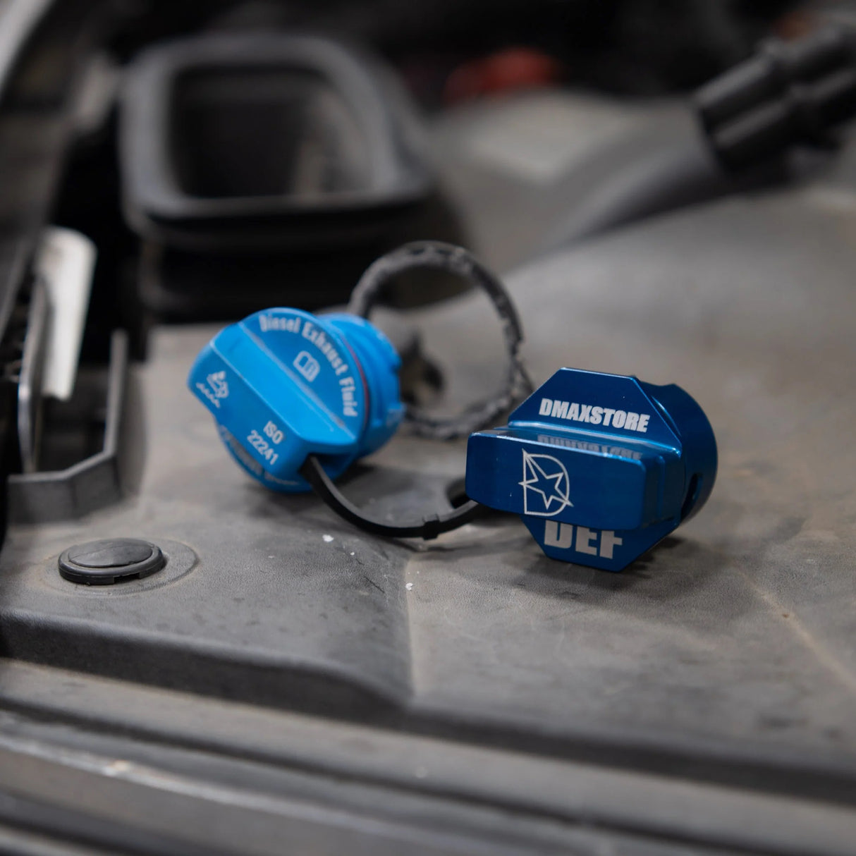 DmaxStore Billet Aluminum DEF Cap 2011–2019 LML L5P Duramax Silverado Sierra HD