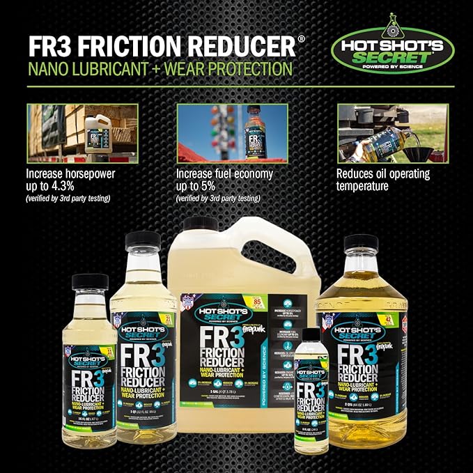 Hot Shot's Secret FR3 Friction Reducer Engine Oil Additive