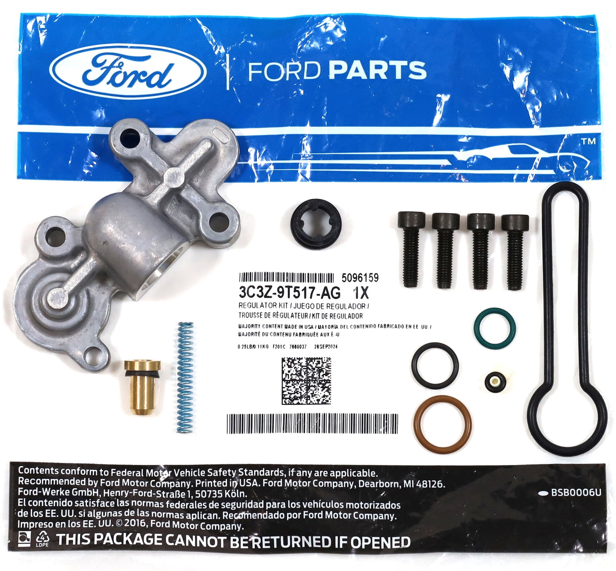 OEM Genuine Ford 6.0L Powerstroke Diesel Fuel Pressure Regulator Blue Spring Upgrade Kit