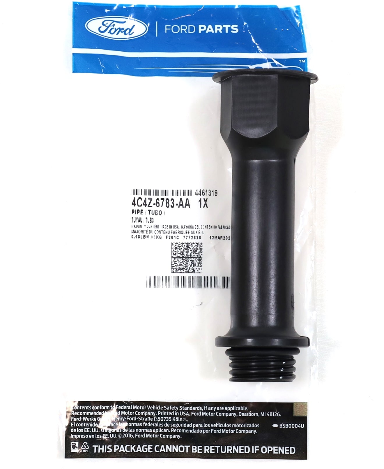 Genuine Ford 4C4Z-6783-AA Oil Filler Neck Pipe 94–03 F250 F350 7.3