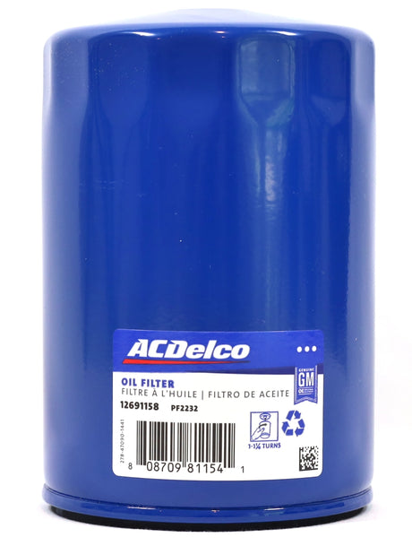 ACDelco PF2232 Oil Filter 01–19 Duramax LB7 LLY LBZ LMM LML L5P Silverado Sierra