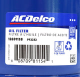 ACDelco PF2232 Oil Filter 01–19 Duramax LB7 LLY LBZ LMM LML L5P Silverado Sierra