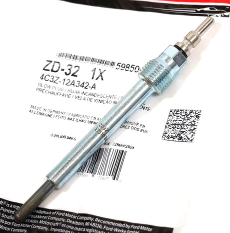 Motorcraft ZD-32 Glow Plug 04–07 6.0L Powerstroke OEM Ford 4C3Z-12A342-A