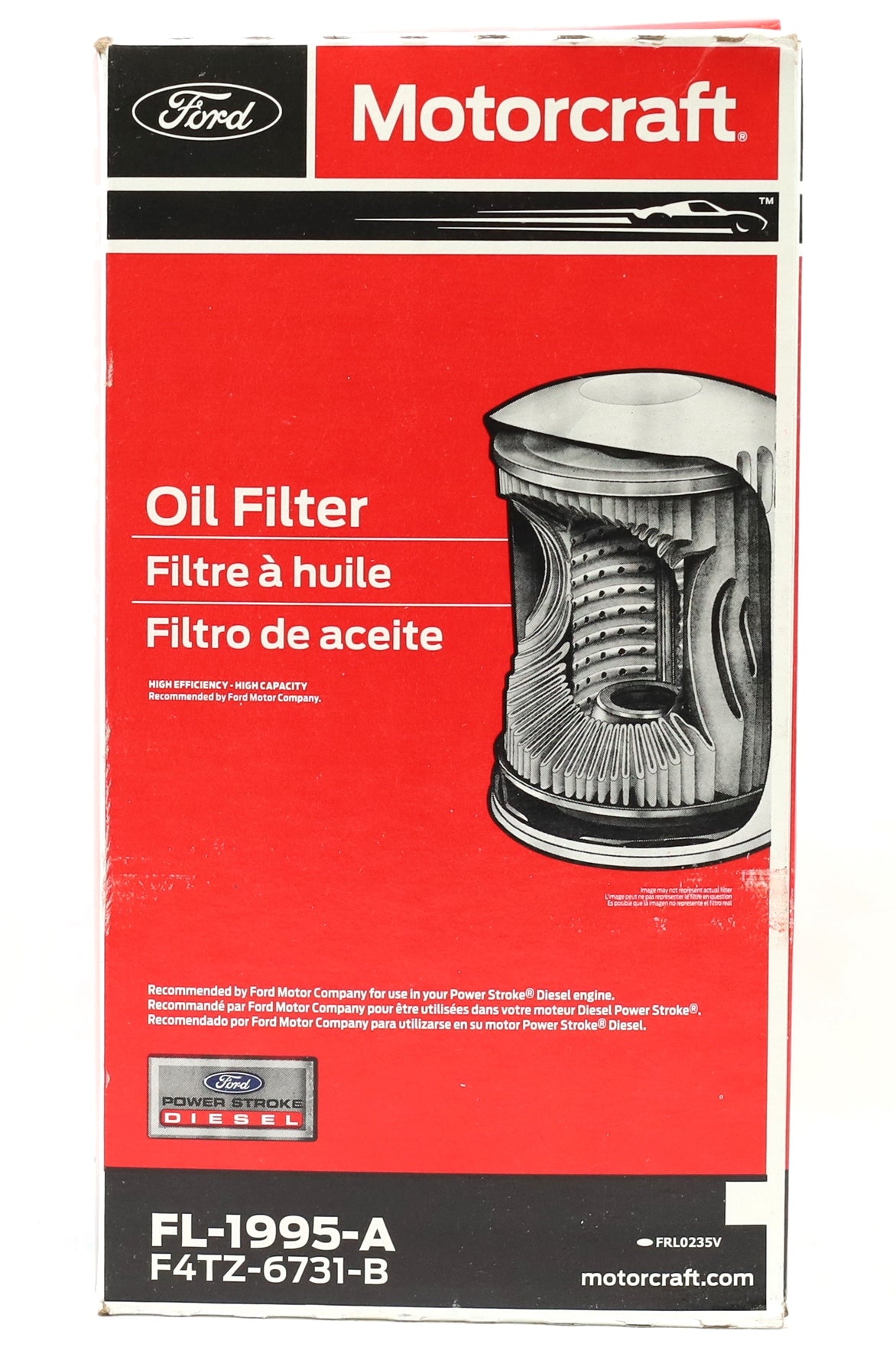 Motorcraft FL1995A Oil Filter 94–03 Ford 7.3L Powerstroke F4TZ-6731-B / FL-1995-A