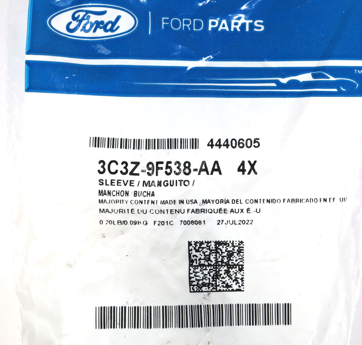 03-10 Ford 6.0L Powerstroke Diesel OEM Genuine Ford Fuel Injector Sleeves Set of 8