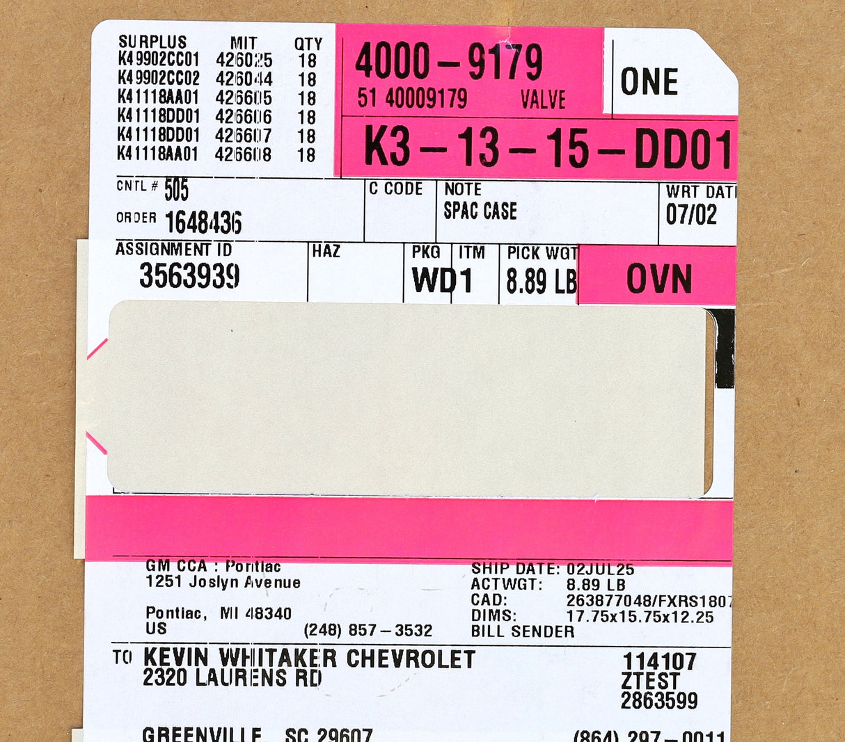 2020-2022 Silverado Sierra LM2 Duramax Engine Coolant Flow Control Valve OEM GM 40009179