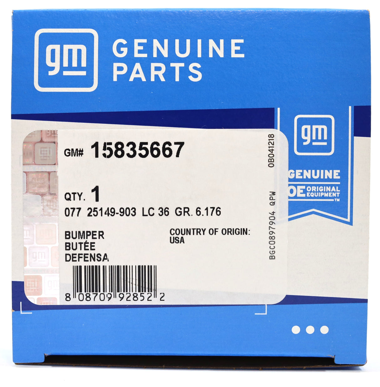 Genuine GM 15835667 Front Jounce Bump Stop 2001-2010 Duramax LB7 LLY LBZ LMM Z71