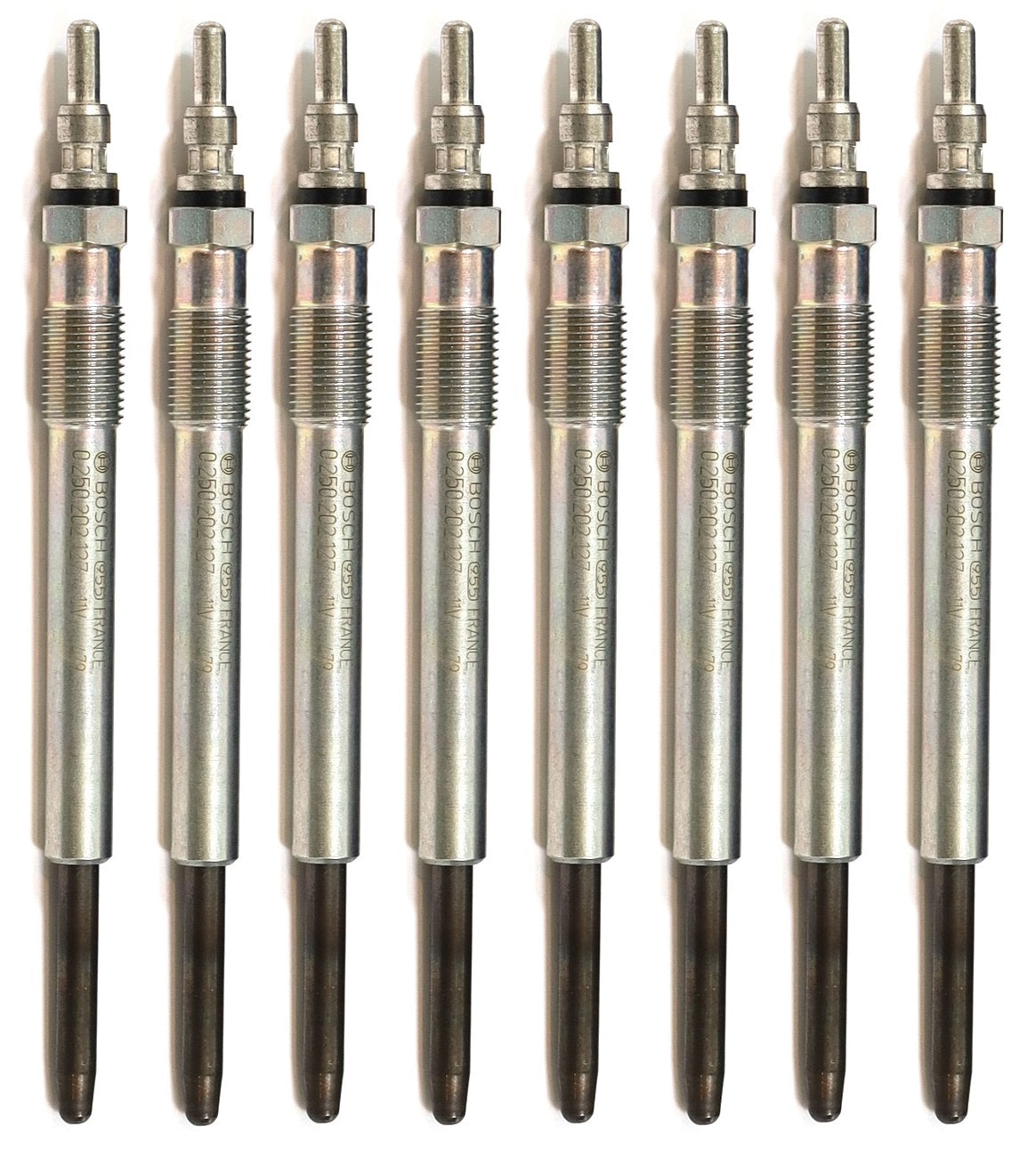 Set of 8 BOSCH 80033 Glow Plugs 0250202127 For 1994.5-2003 Ford 7.3L Powerstroke