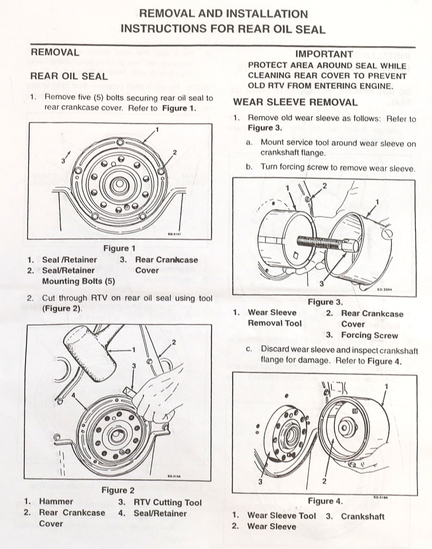 Genuine OE Ford F4TZ-6701-A Rear Main Seal For 1994-2003 7.3L