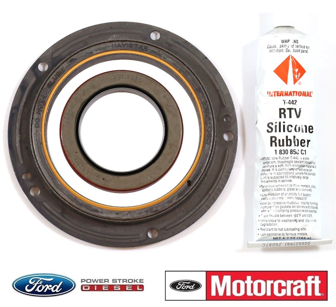 1994.5-2003 Ford 7.3L Powerstroke Diesel Front & Rear Main Seal Kit Genuine OEM