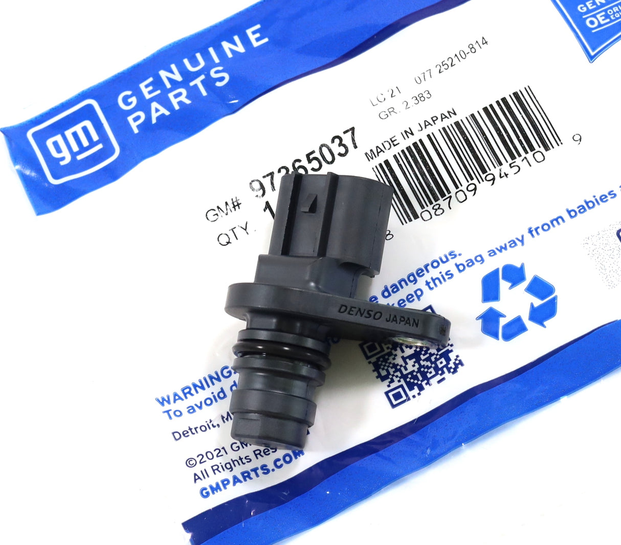2006-2010 6.6L Duramax LBZ LMM Crankshaft Position Sensor Genuine GM 97365037