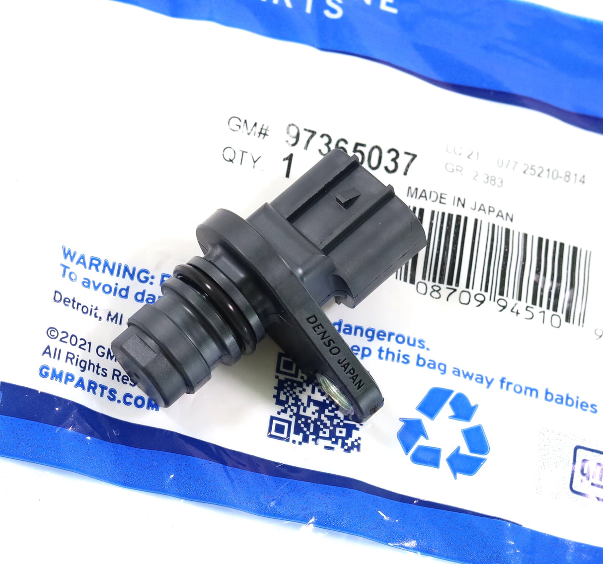 2006-2010 6.6L Duramax LBZ LMM Crankshaft Position Sensor Genuine GM 97365037