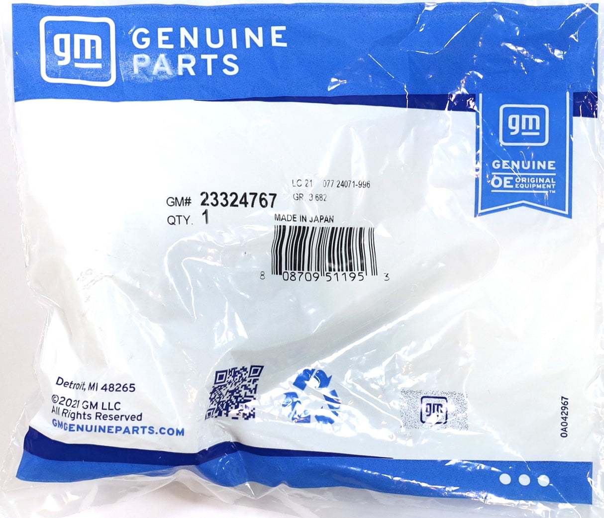 Genuine GM 23324767 Mass Air Flow MAF Sensor 2017-2024 L5P 6.6L Duramax