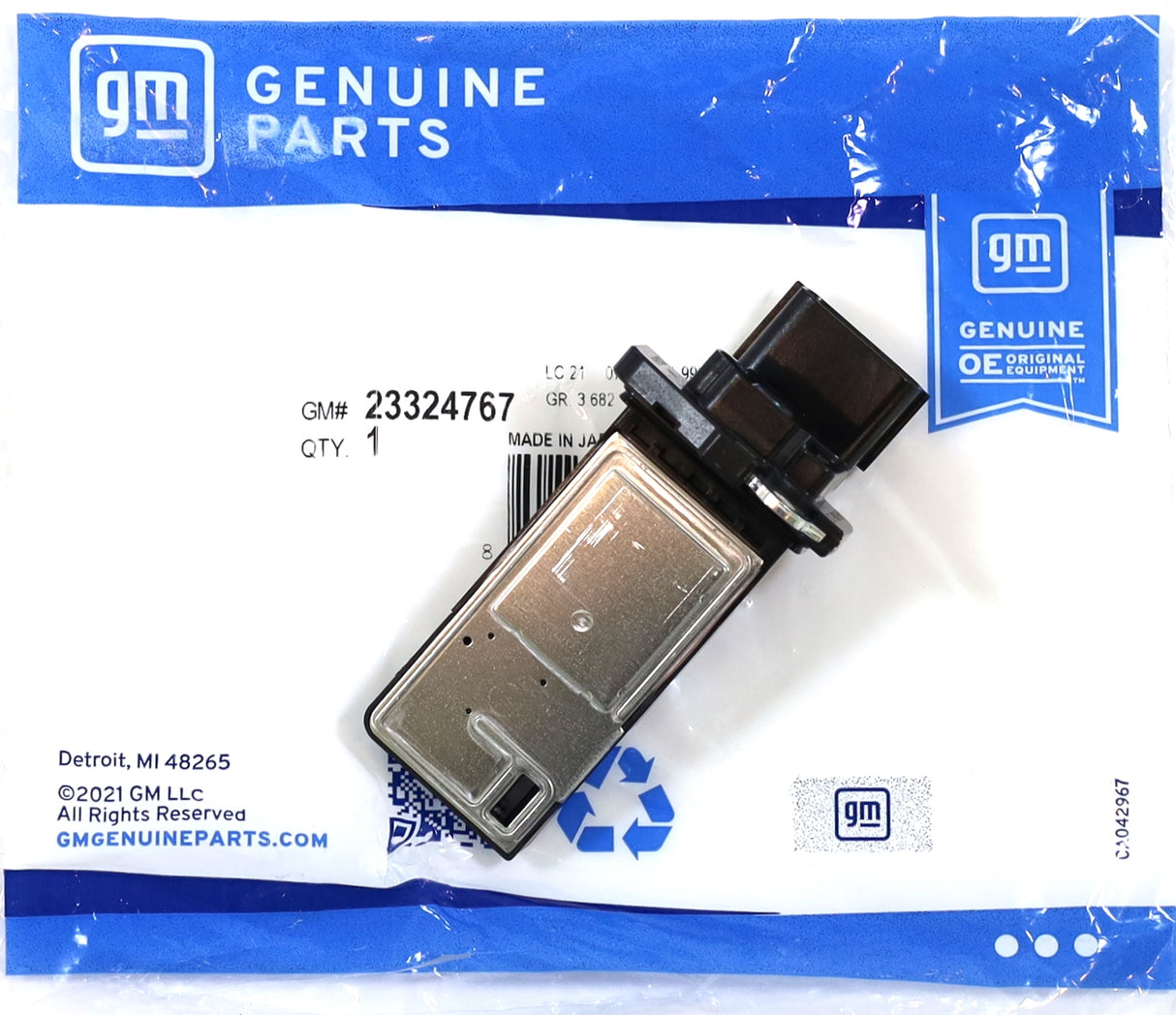 Genuine GM 23324767 Mass Air Flow MAF Sensor 2017-2024 L5P 6.6L Duramax