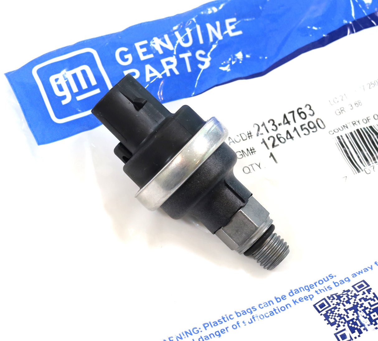 GM 12641590 ACDelco 213-4763 Fuel Vacuum Switch 2011-2016 LML Duramax