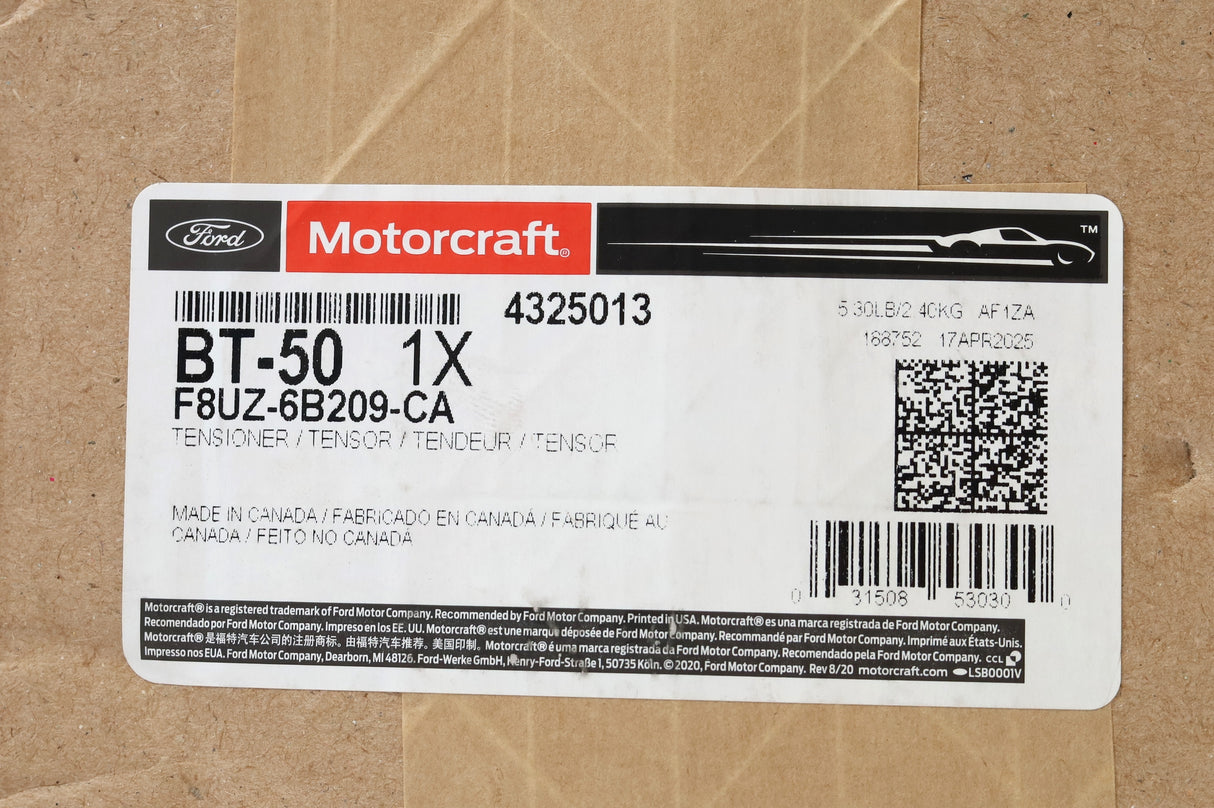 Motorcraft BT-50 / F8UZ-6B209-CA Serpentine Belt Tensioner Ford 7.3L Powerstroke