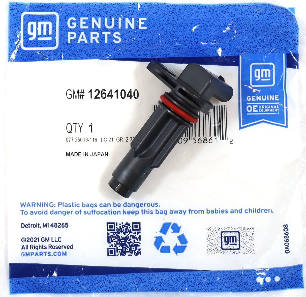Genuine GM 12641040 Crankshaft Position Sensor 2017–2025 L5P Duramax Diesel