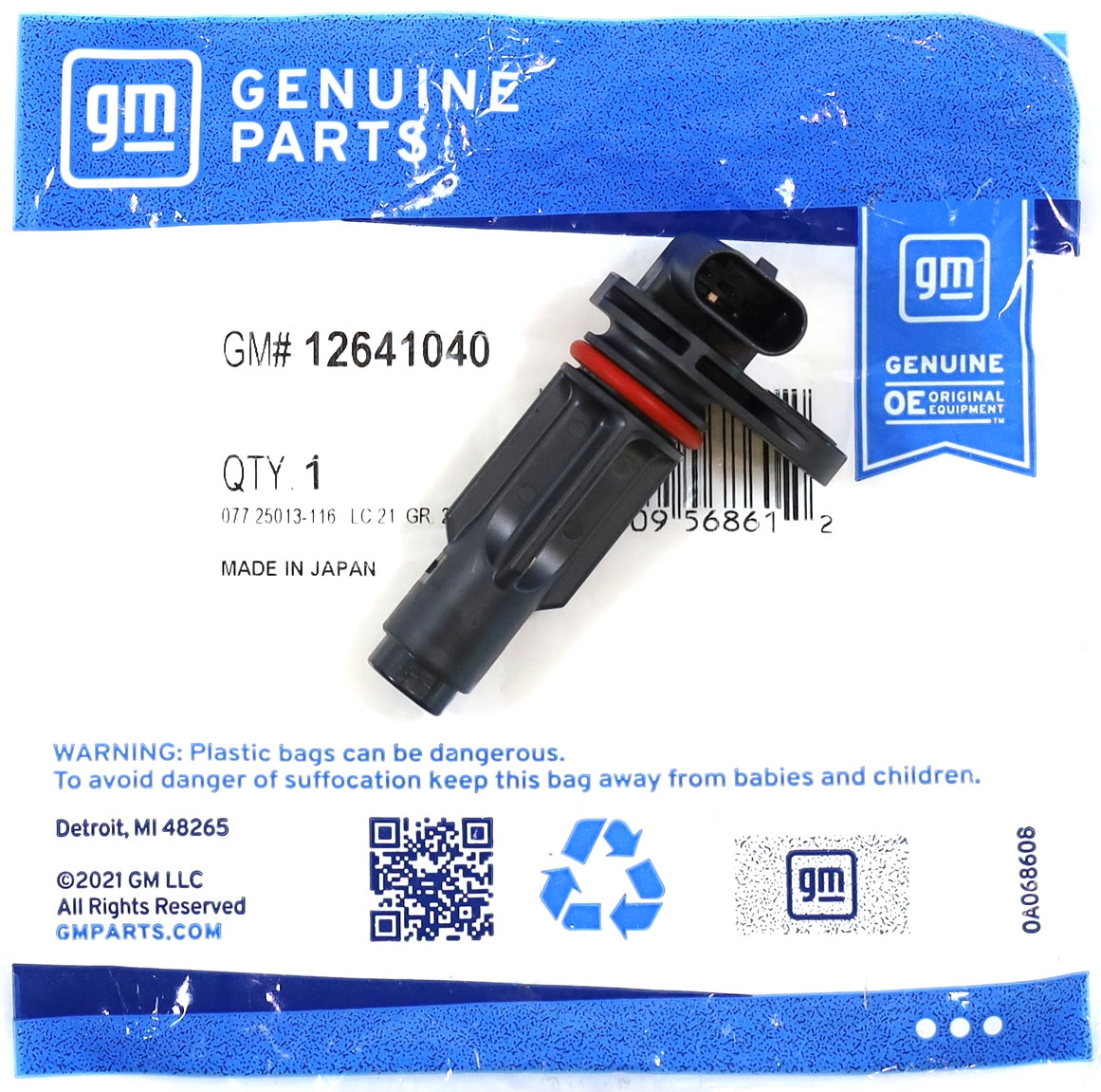 Genuine GM 12641040 Crankshaft Position Sensor 2017–2025 L5P Duramax Diesel