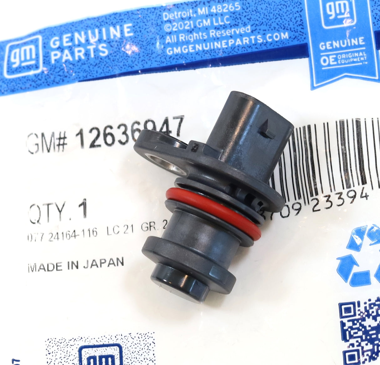 Genuine GM 12636947 Camshaft Cam Position Sensor 2017–2025 L5P Duramax Diesel