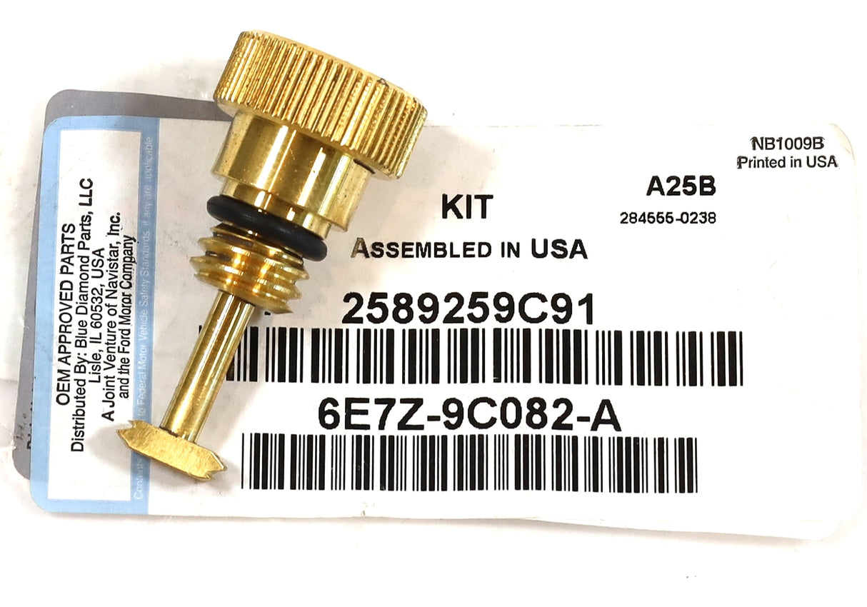 6.0L Powerstroke HFCM Water In Fuel WIF OEM Brass Upgraded Drain Plug 6E7Z-9C082-A