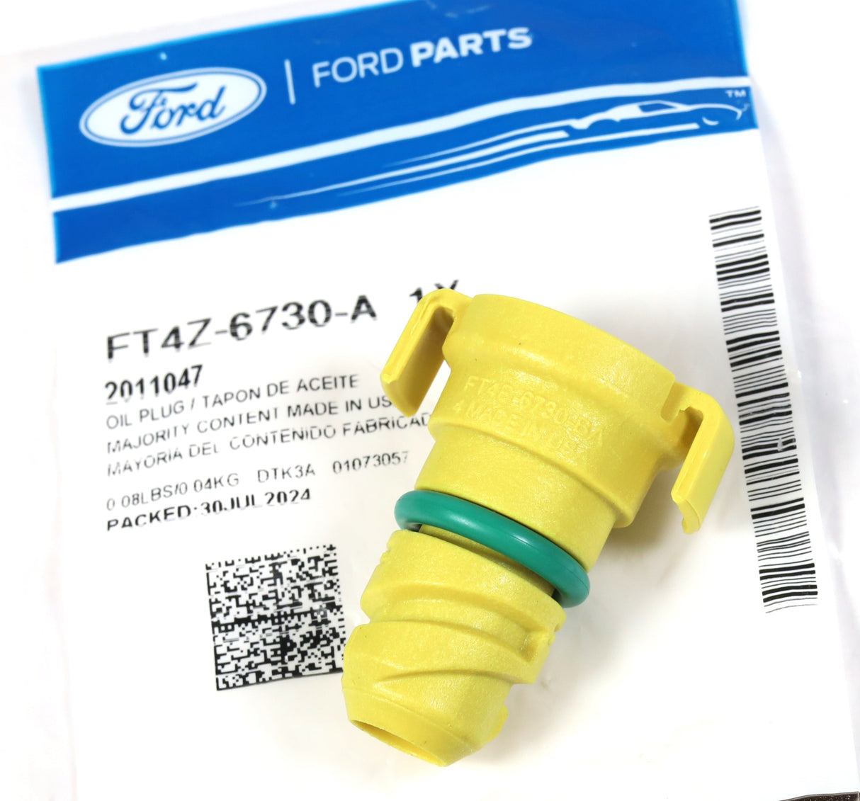 2011-2012 Ford 6.7L Powerstroke Diesel Engine Oil Drain Plug OEM Ford FT4Z-6730-A