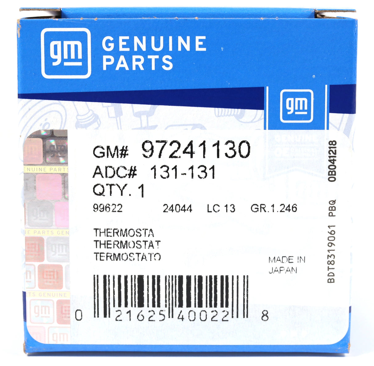 GM 97241130 ACDelco 131-131 Thermostat Rear 180 Degree 2001-2018 Duramax Diesel